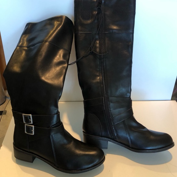 🇺🇸 NEW Arizona Black Tall Boots, Size 7.5 - Picture 4 of 10